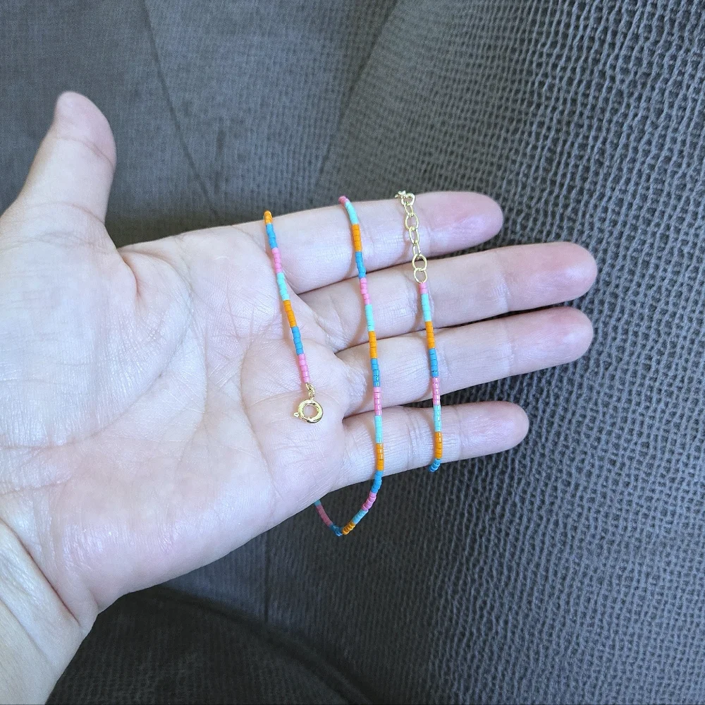 Gorjana "Gigi Stripe" Glass🪟 Bead Necklace - NWT - Picture 14 of 16